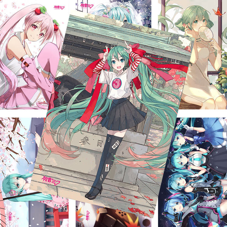 景超富康 初音未来海报ku二次元动漫周边房间宿舍超大高清墙纸墙贴