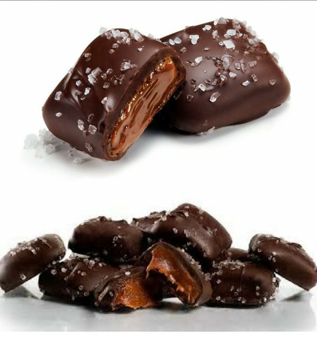 5折美国sanders桑德尔焦糖海盐黑巧克力丝滑咸香大罐零食糖果1020克