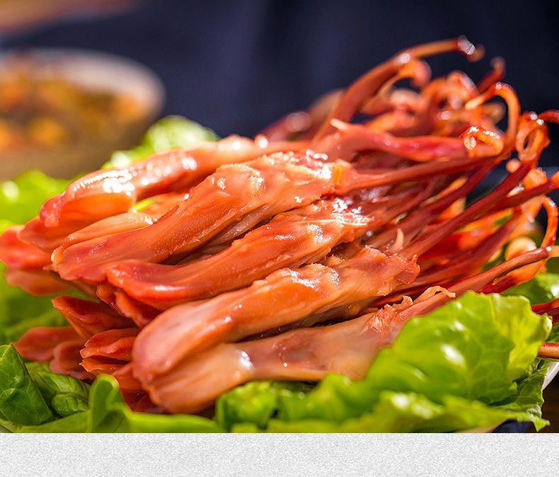 生鸭舌温州特产酱鸭舌头腊鸭舌克酒店年货团购500克不退货 中鸭舌1000