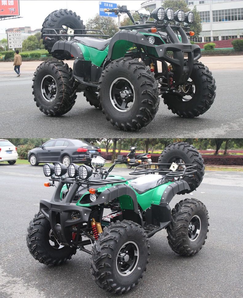 大小沙滩车电动四轮越野摩托车充电汽油电瓶车山地车成人双人 电动小
