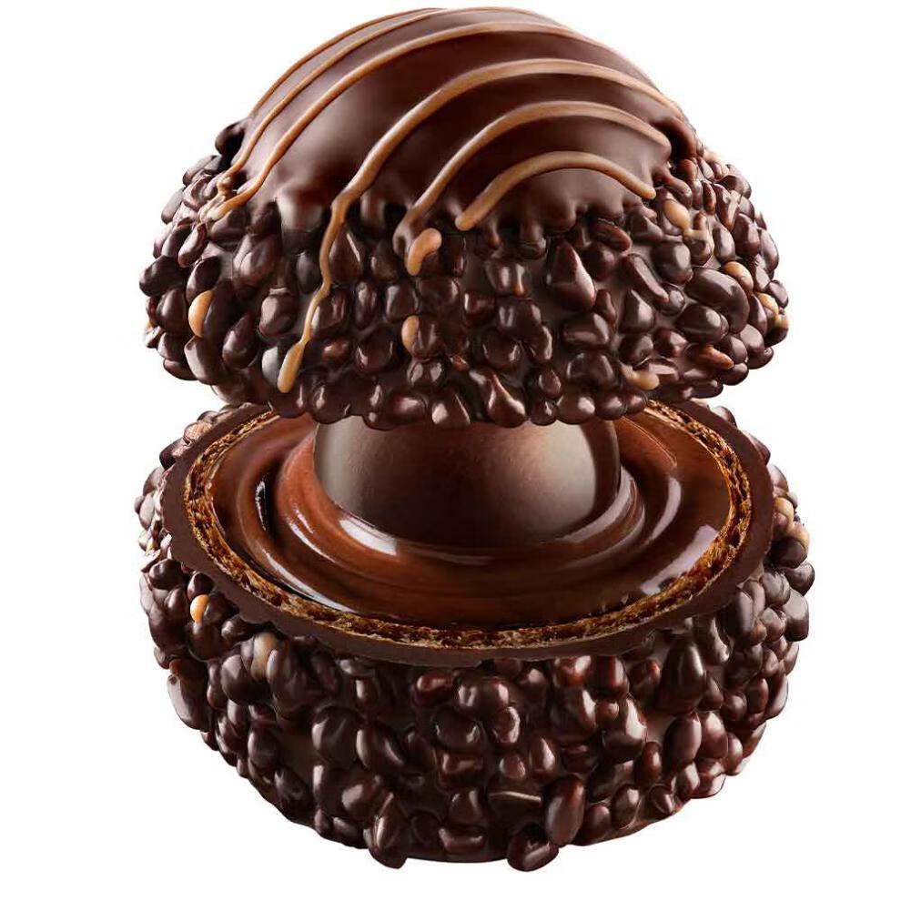 费列罗礼遇价现货邮德国rondnor朗慕黑莎巧克力球礼盒14颗年货黑色