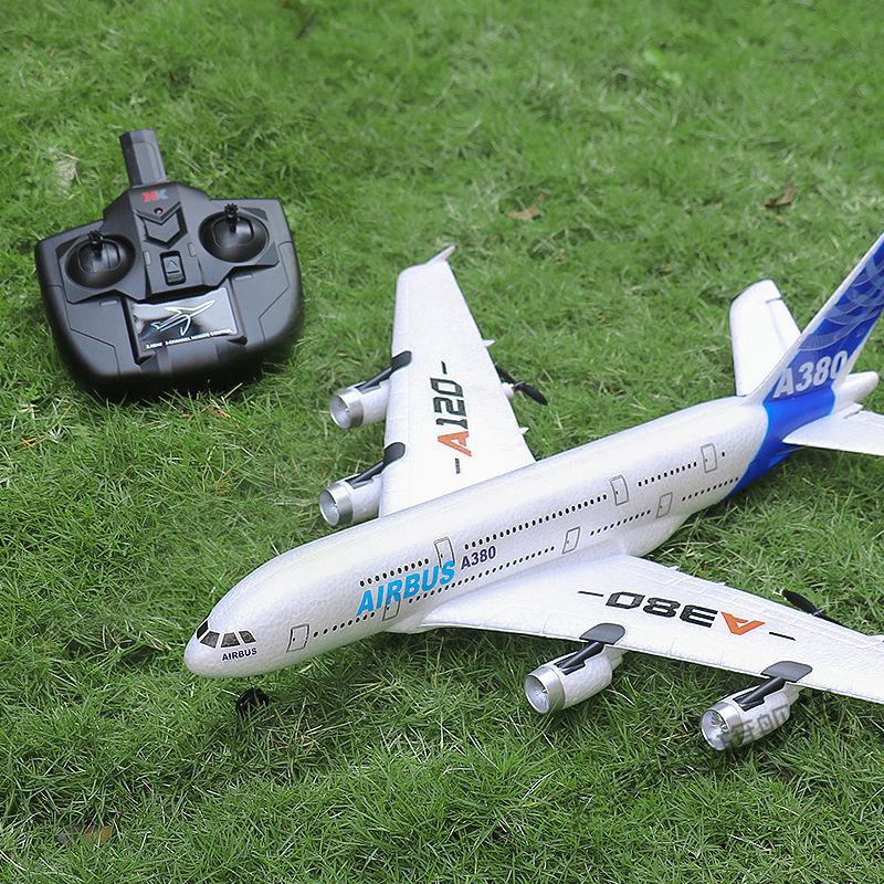 a380客机超大遥控飞机玩具模型航模固定翼成人滑翔机泡沫儿童4电池