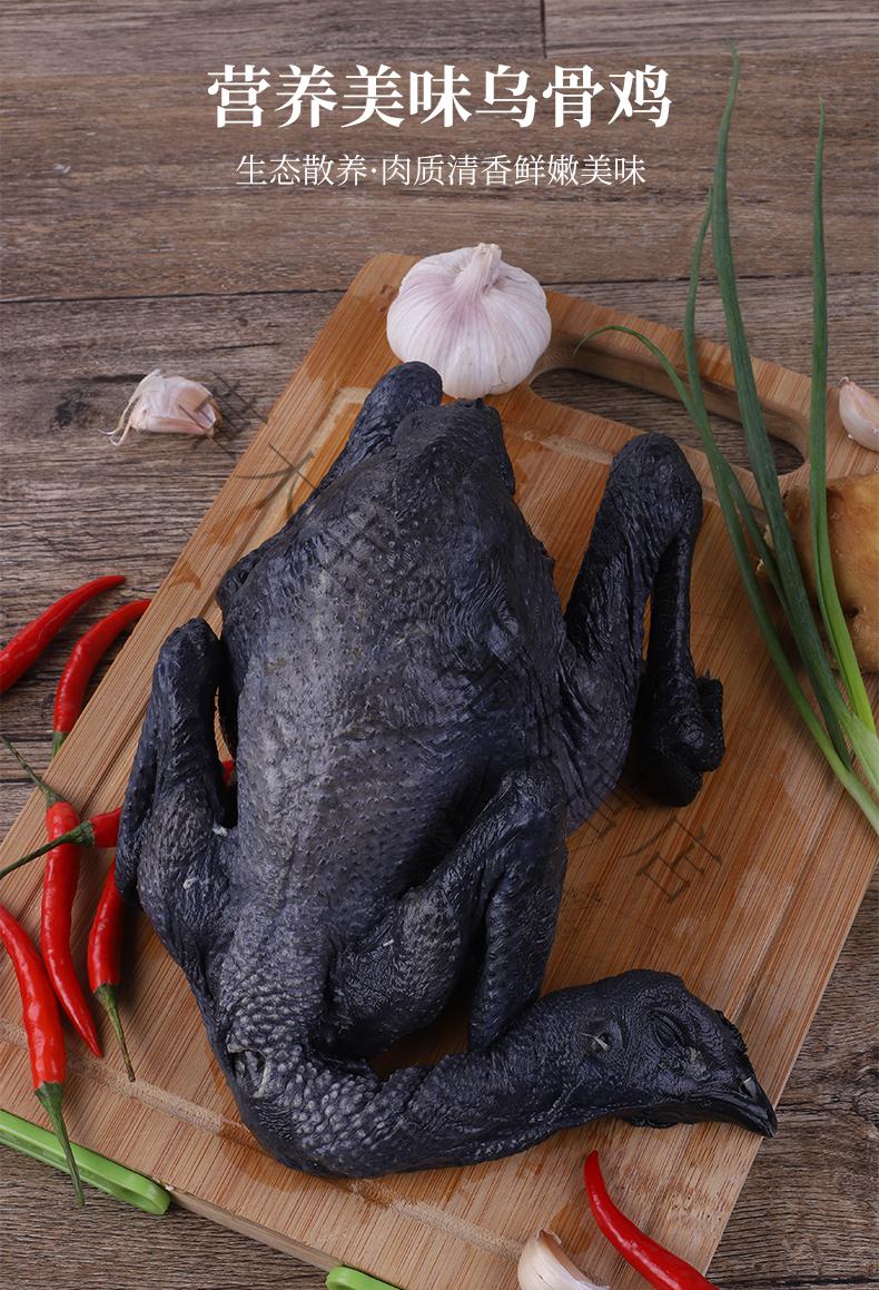 乌鸡肉新鲜正宗土鸡农家散养活鸡整只现杀走地鸡乌骨鸡新鲜24斤