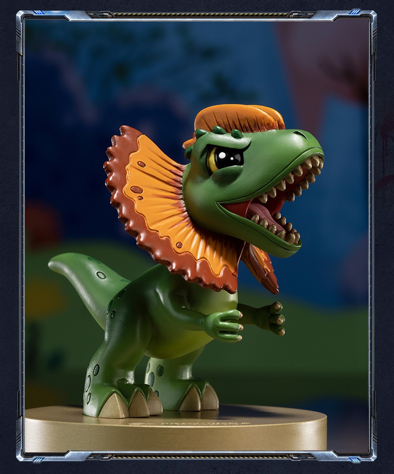 彤悦全铜摆件侏罗纪世界之q版家居饰品桌面可爱摆件 q版迅猛龙【图片