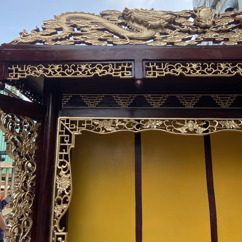 定制 祖先牌位 实木寺庙神龛佛堂大型佛龛神像神台祠堂祖先牌位立柜佛