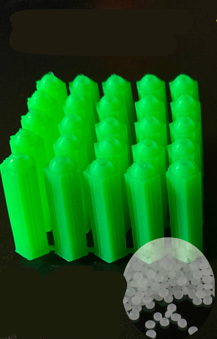 绿色全新料膨胀管6mm8mm环保塑料胀塞螺丝钉墙塞6厘8厘胶塞胶粒6mm