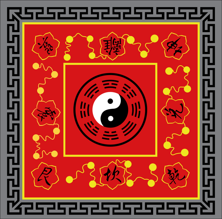 太极八卦地毯道教2米罡毯八卦阴阳太极图地毯踏罡步斗毯道士做法毯3d