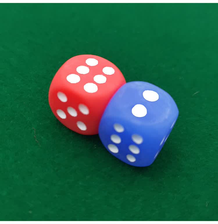 麻将机不透明骰子色子筛子甩子猴子红蓝色字自动麻将桌四口机配件 12