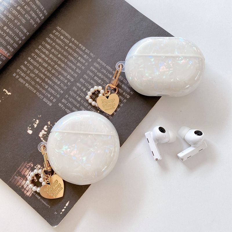 源由多彩贝壳纹华为freebuds3保护套pro蓝牙耳机套4i简约经典软壳女款