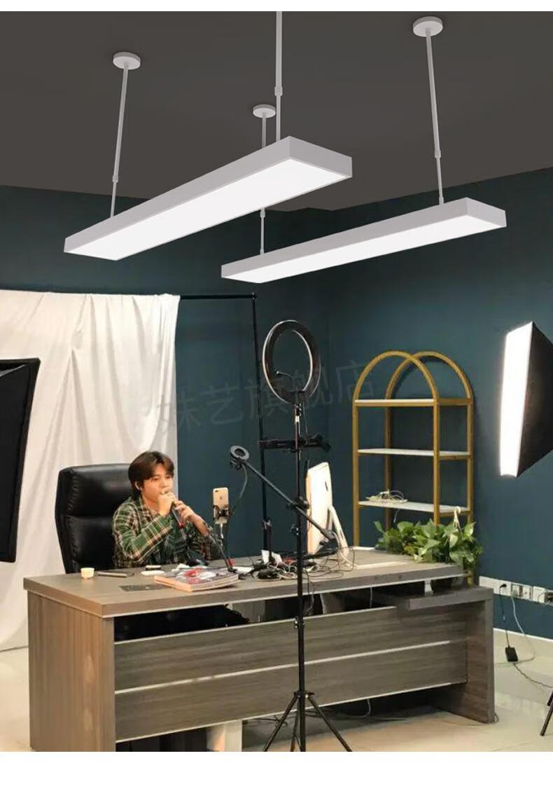 直播间专用顶灯简约led直播间专用吊灯美颜补光服装店亮泛光打光吸顶