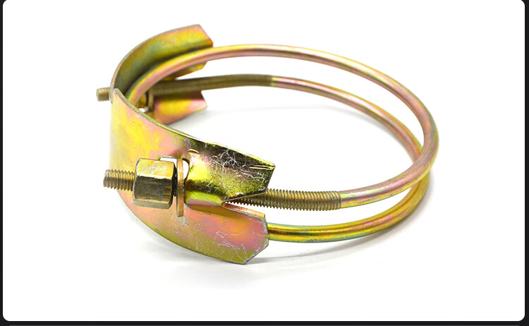 强力老虎老头夹喉箍双钢丝水管卡箍管夹卡箍抱箍重型固定管束管卡9寸