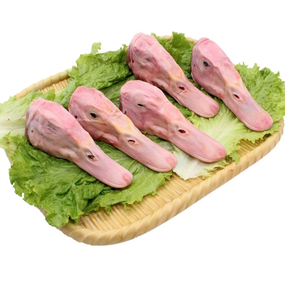 新鲜冷冻一级鸭头4斤装约18个左右冷冻生鸭头生鸭头冷冻食材2000g