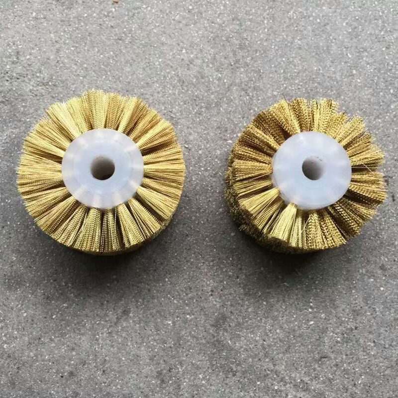 定制适用工业级尼龙丝毛刷轮软硬圆柱形包装机械小型空心滚筒辊刷厂家