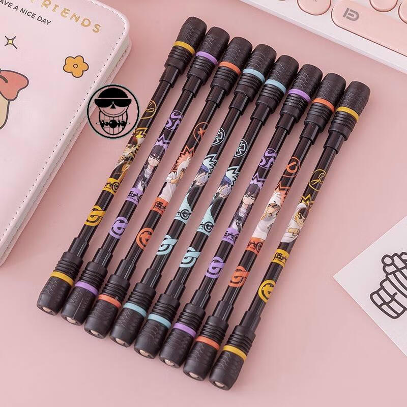 转转笔刺客伍六七转转笔初学者防滑耐摔解压旋转笔小学生转笔 伍六七