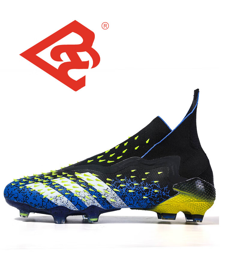 niyuansu猎鹰20足球鞋男长钉fg天然草梅西x系列成人无鞋带短钉比赛tf