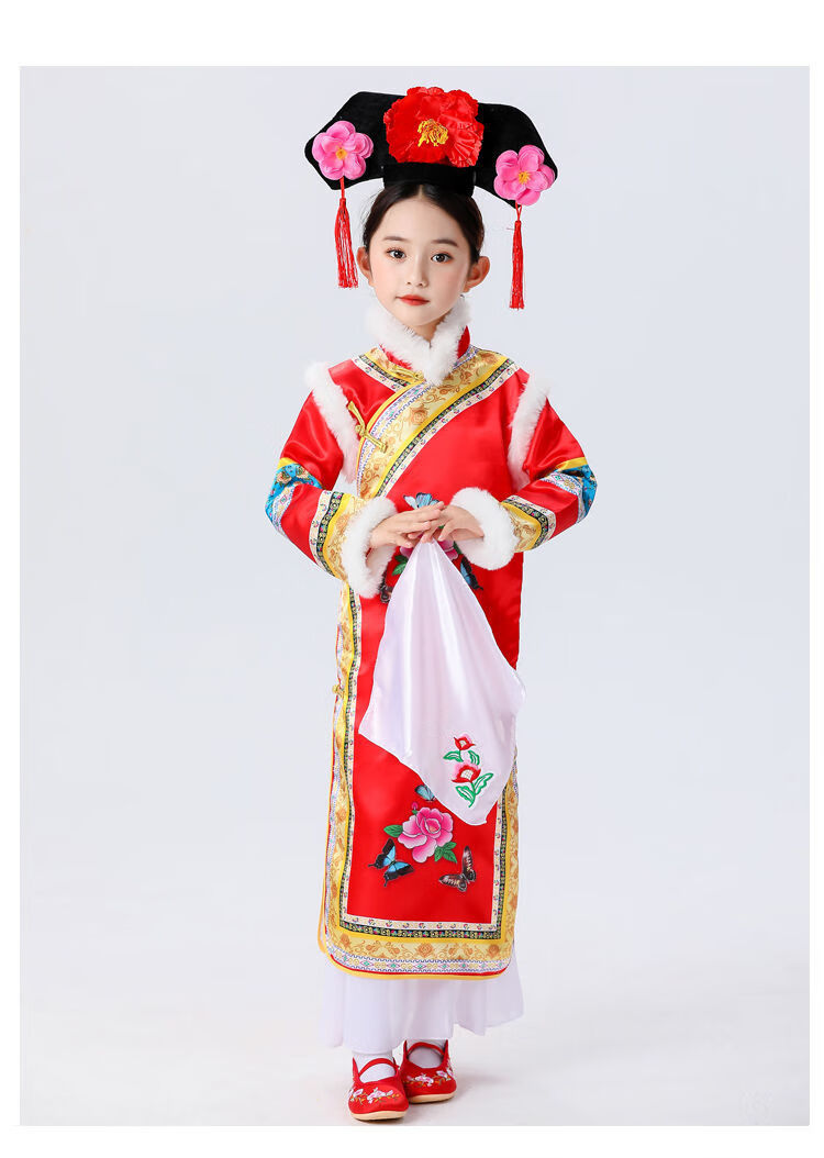 儿童节格格服儿童六一儿童节格格服女童古装表演服饰民族服装幼儿园有