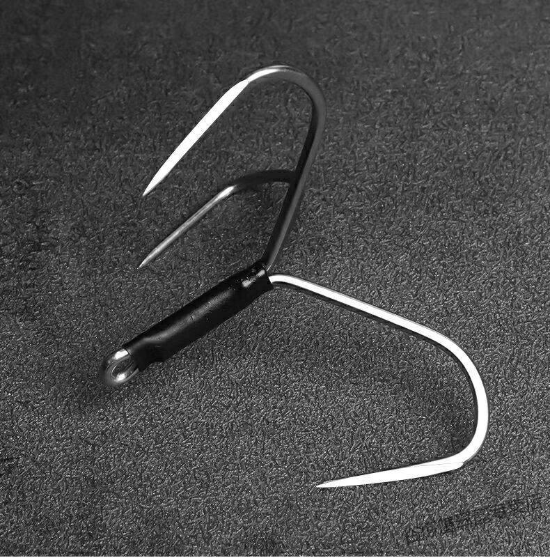 三爪手研破鳞锚钩刀锋有刺无刺大号锚钩挂鱼刀锋尖锚鱼钩 【20个】