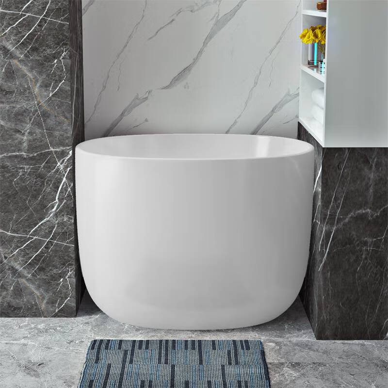 迷你浴缸可移动圆形迷你深泡日式家用独立式可移动小浴缸 空缸1200x