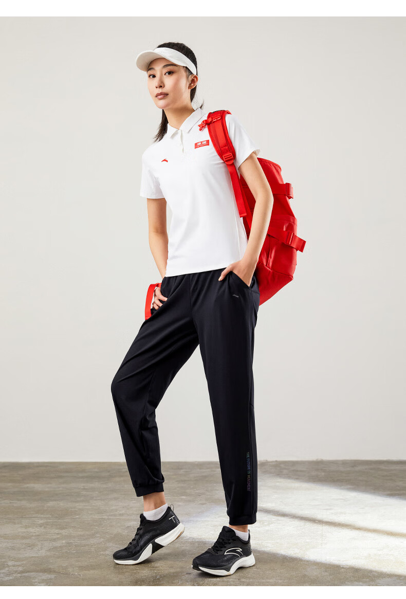 安踏冰丝防晒裤安踏运动长裤女夏季2022冰丝科技针织运动休闲裤