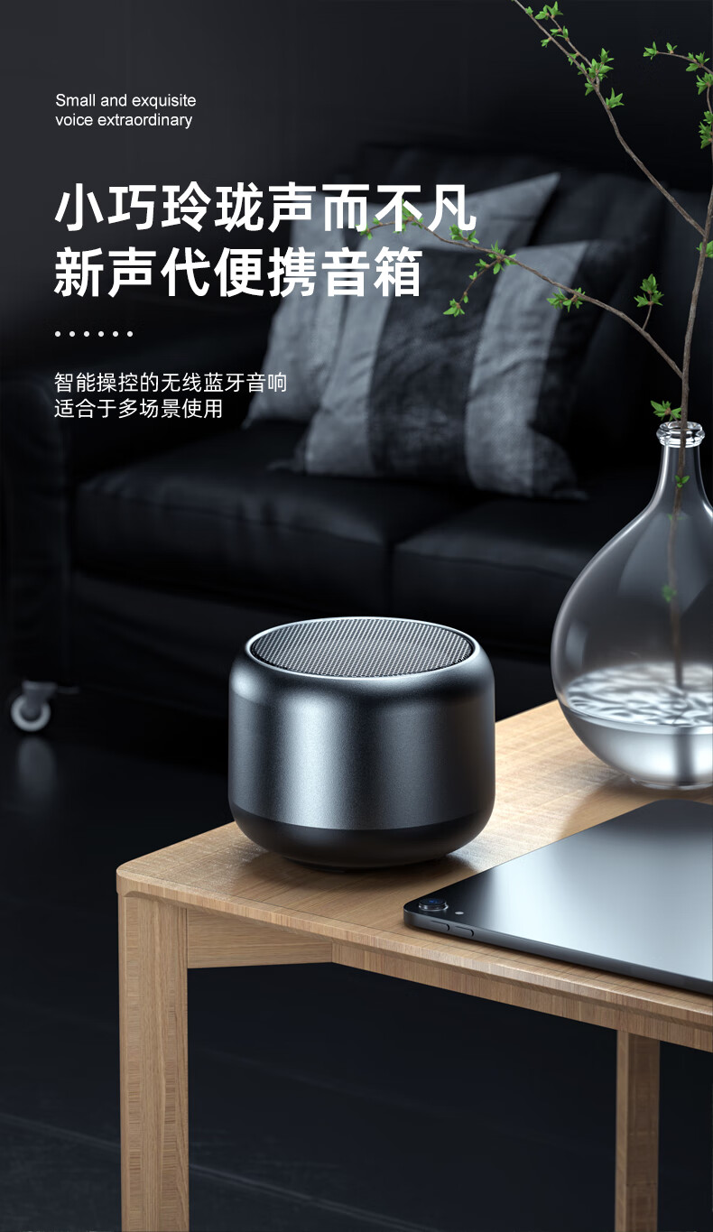 蓝牙音箱迷你小音响无线便携式小型大音量小钢炮高音质手机接打电话