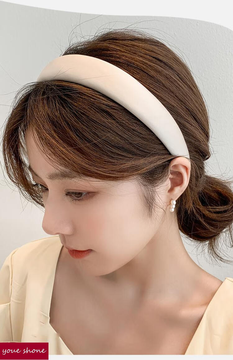 youeshone发箍女港风复古法式网红2022秋冬发卡头饰头箍发捆冬季粉色
