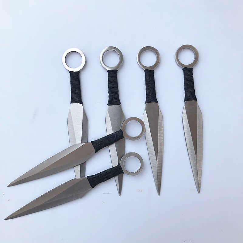 飞刀子飞镖暗器直飞飞镖刀旋飞刀具绑腿重头练习飞刀 红绳版白敢死队2