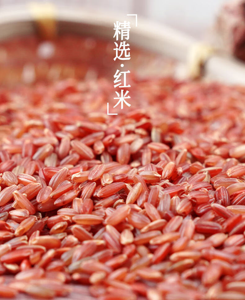 通特 红米5斤井冈山红糙米红大米五谷杂粮胚芽饭3斤200克 5斤实惠装