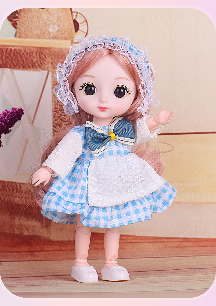 芭比娃娃公主女孩儿童玩具迷你小号16厘米小号芭比洋娃娃换装女孩儿童