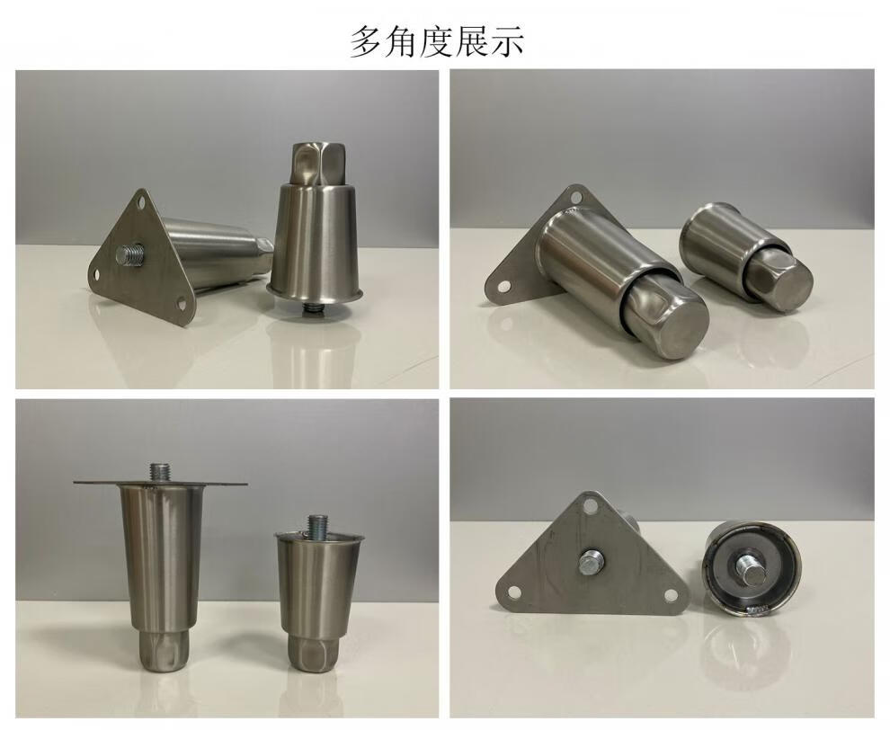 不锈钢重力脚商用炉灶具配件工作吧台冰箱奶茶厨柜可调承重调节脚 单