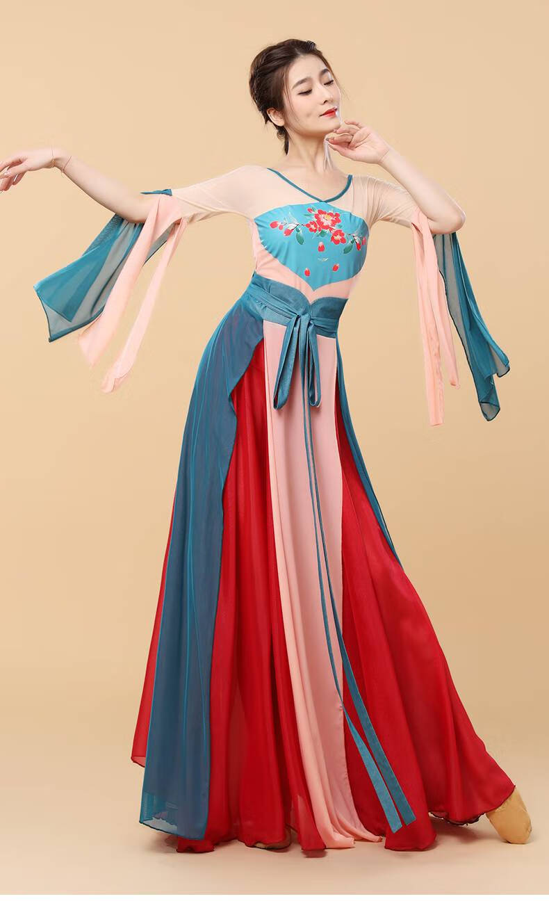 古典舞纱衣善然堂古典舞服装飘逸女中国舞敦煌飞天舞仙气纱衣古风舞蹈
