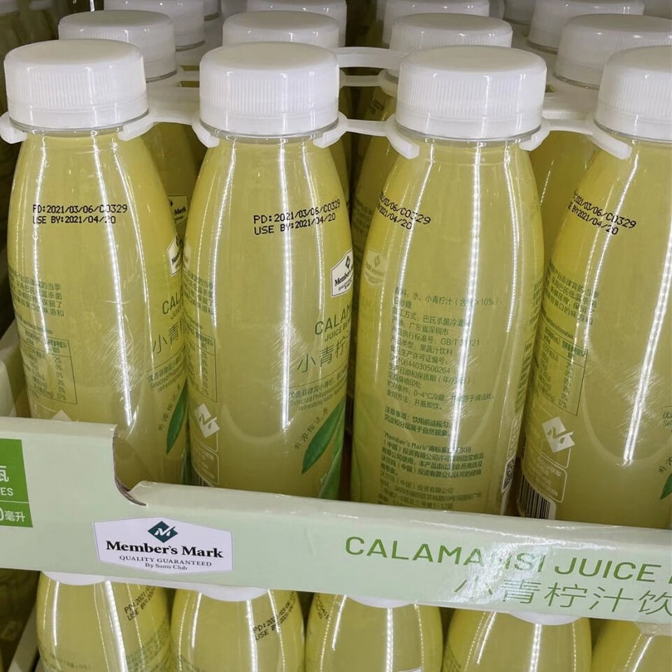 山姆小青柠汁饮1l2瓶1l2瓶