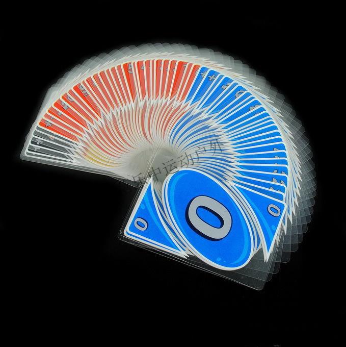 水晶牌防水防版塑料优诺桌游牌纸牌扑克牌桌游卡牌水晶卡透明btsuno