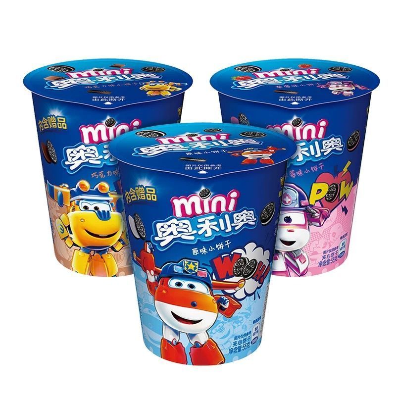 整箱55g装奥利奥24杯迷你夹心小饼干mini原味巧克力味草莓味自选于