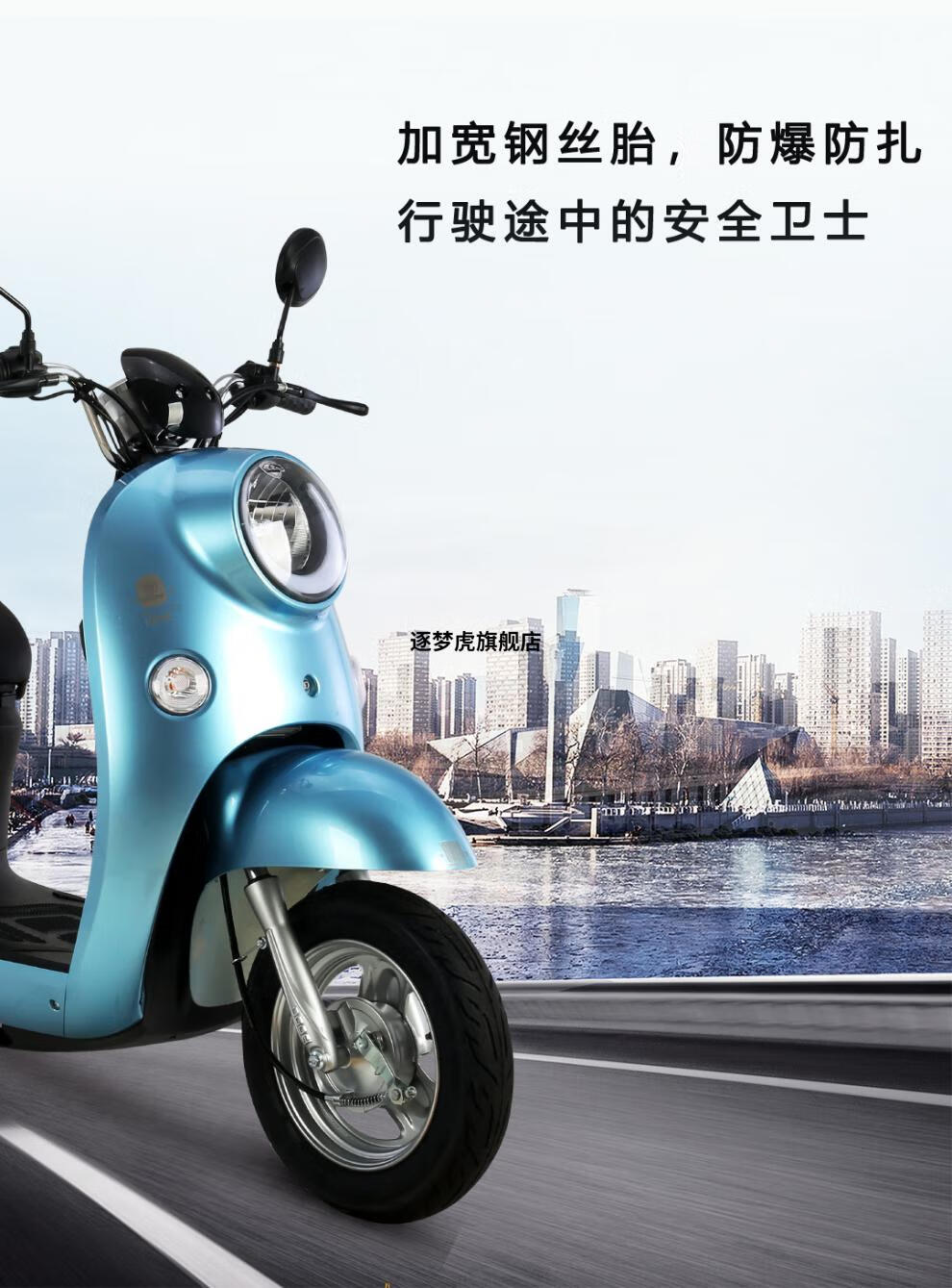 宝岛电动车小龟王电动两轮轻摩熊猫龟60v小绵羊成人电瓶车摩托车 锂