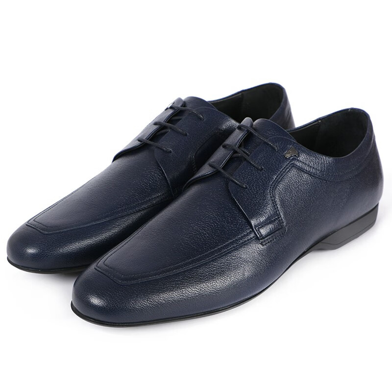 versace范思哲鞋子男休闲皮鞋系带平底商务系带平底鞋v900535 黑色dsu