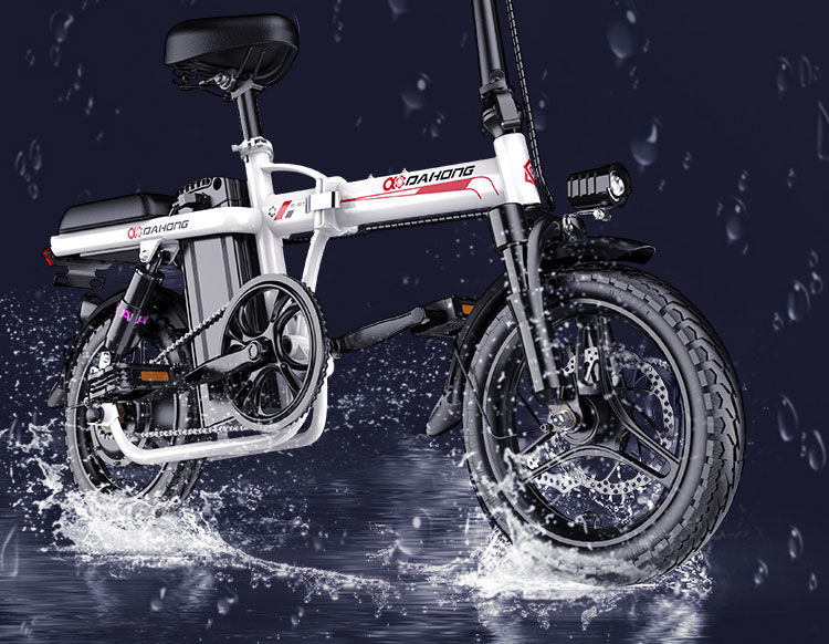 小型电瓶车折叠电动自行车锂电池超轻代步车25ahd9代驾版铝合金大油刹