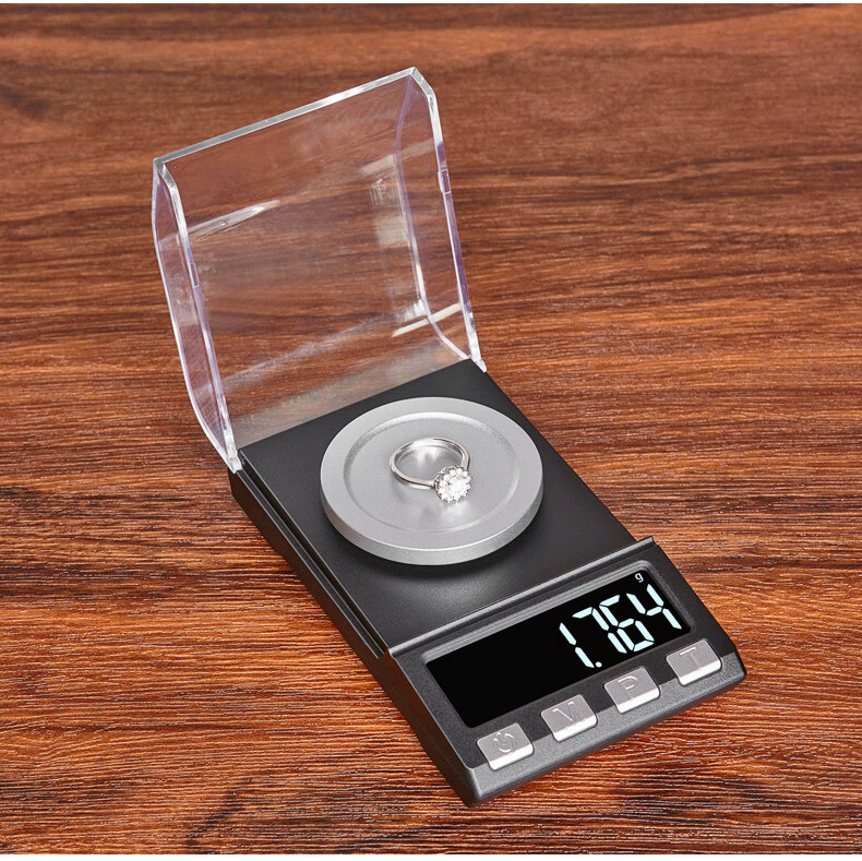 001高精度毫克级珠宝电子秤精准黄金药精密小型天平0.