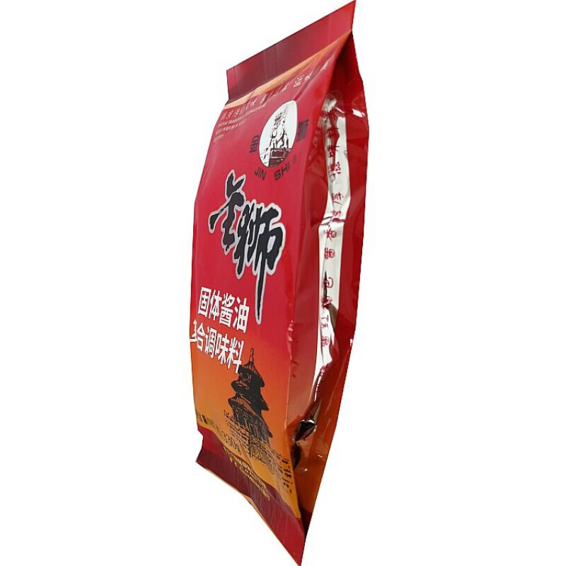年货送礼北京六必居金狮固体酱油330g酱油膏出国带方便烹调炒菜餐饮用
