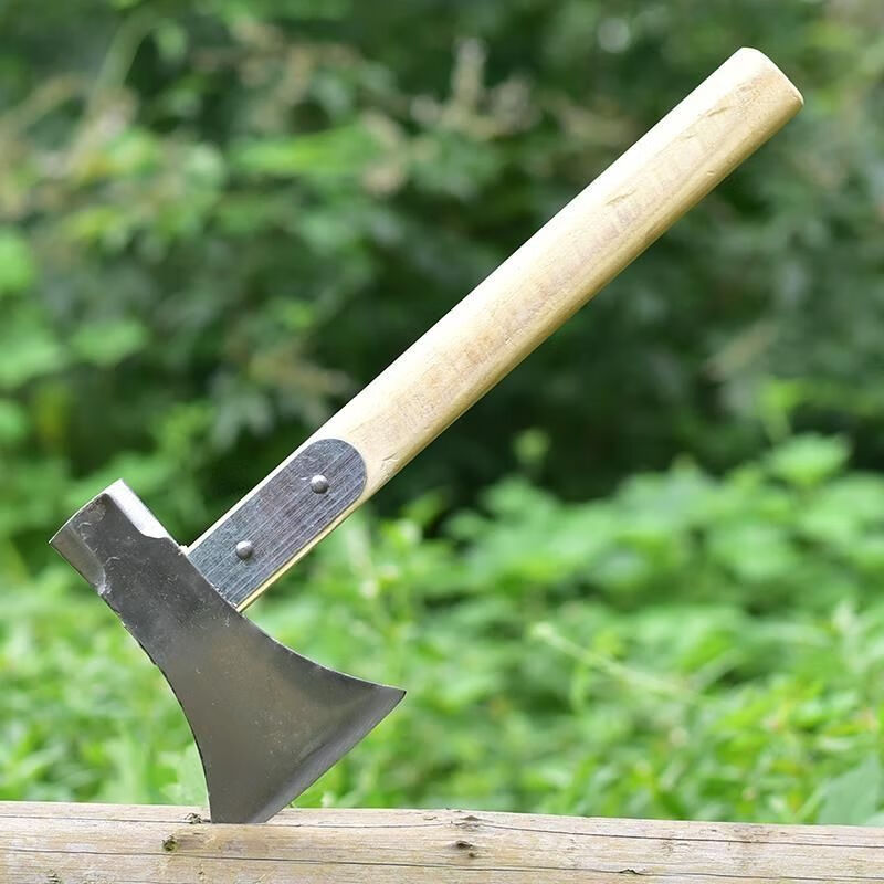 开山斧家用斧子木工斧劈柴斧树柴斧户外斧头野营斧弹簧钢手工锻打轨奔