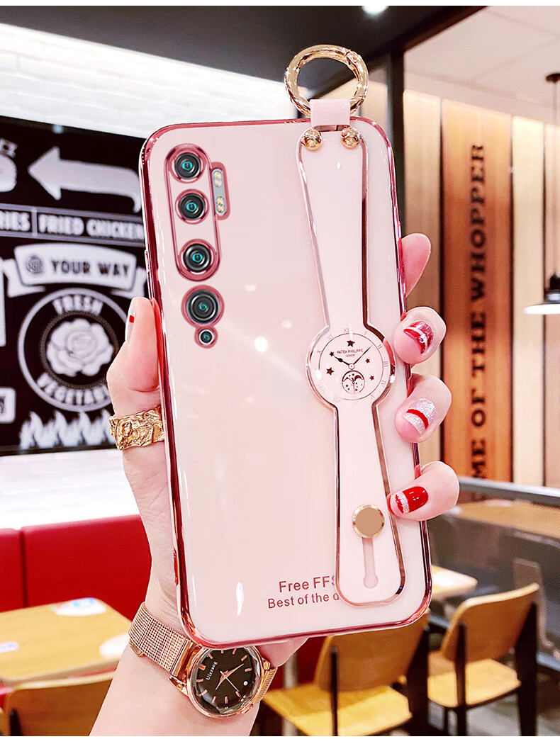 乔欢欢 小米cc9pro手机壳cc9保护cc9e硅胶套美图定制版腕带micc9e斜挎