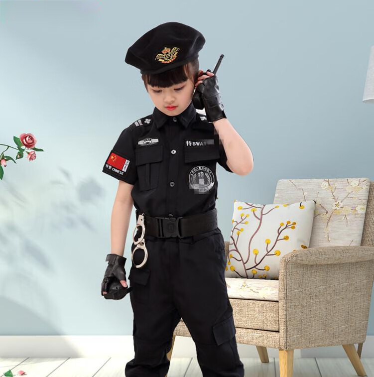小孩警察衣服图片
