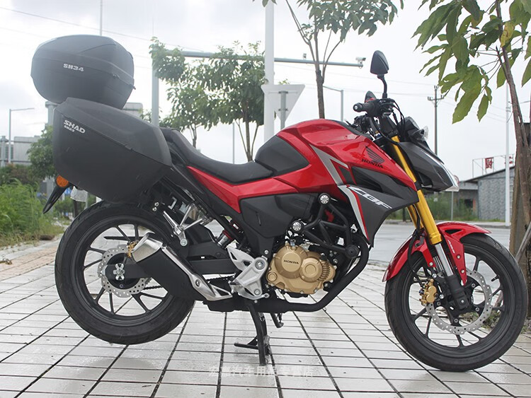 适用于本田暴风眼cb190r保险杠cbf190r国四前护杠竞技防摔杠改装黑杠