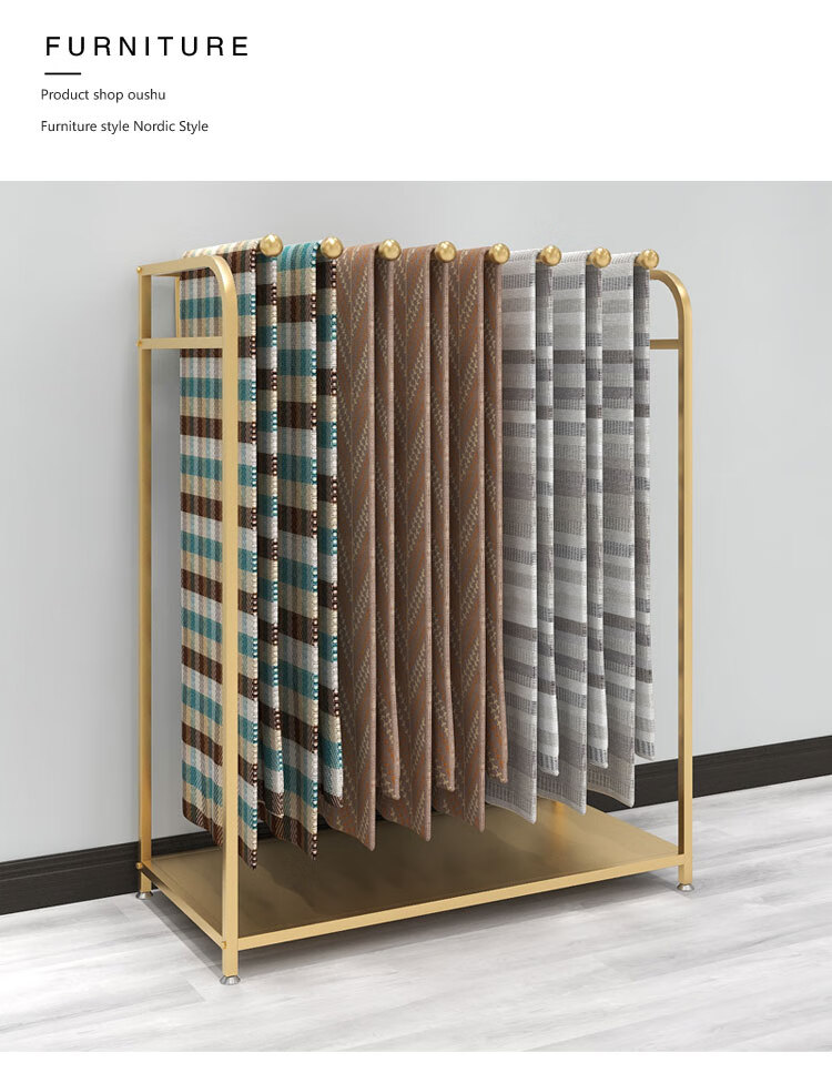 家纺面料展示架品质保证被子展示架空调被展架家纺布艺夏凉被货架窗帘