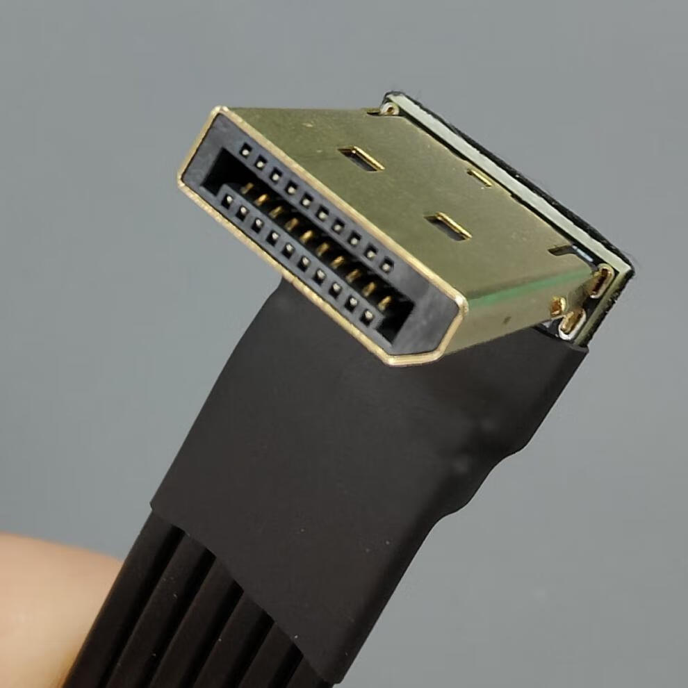 磐璐胧dp公对母延长线minidisplayportdp14转角扁平薄显卡连接线adtm