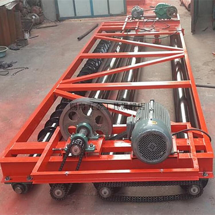 工程用滚筒式摊铺排振一体机混凝土整平机三滚轴混凝土路面摊铺机4米