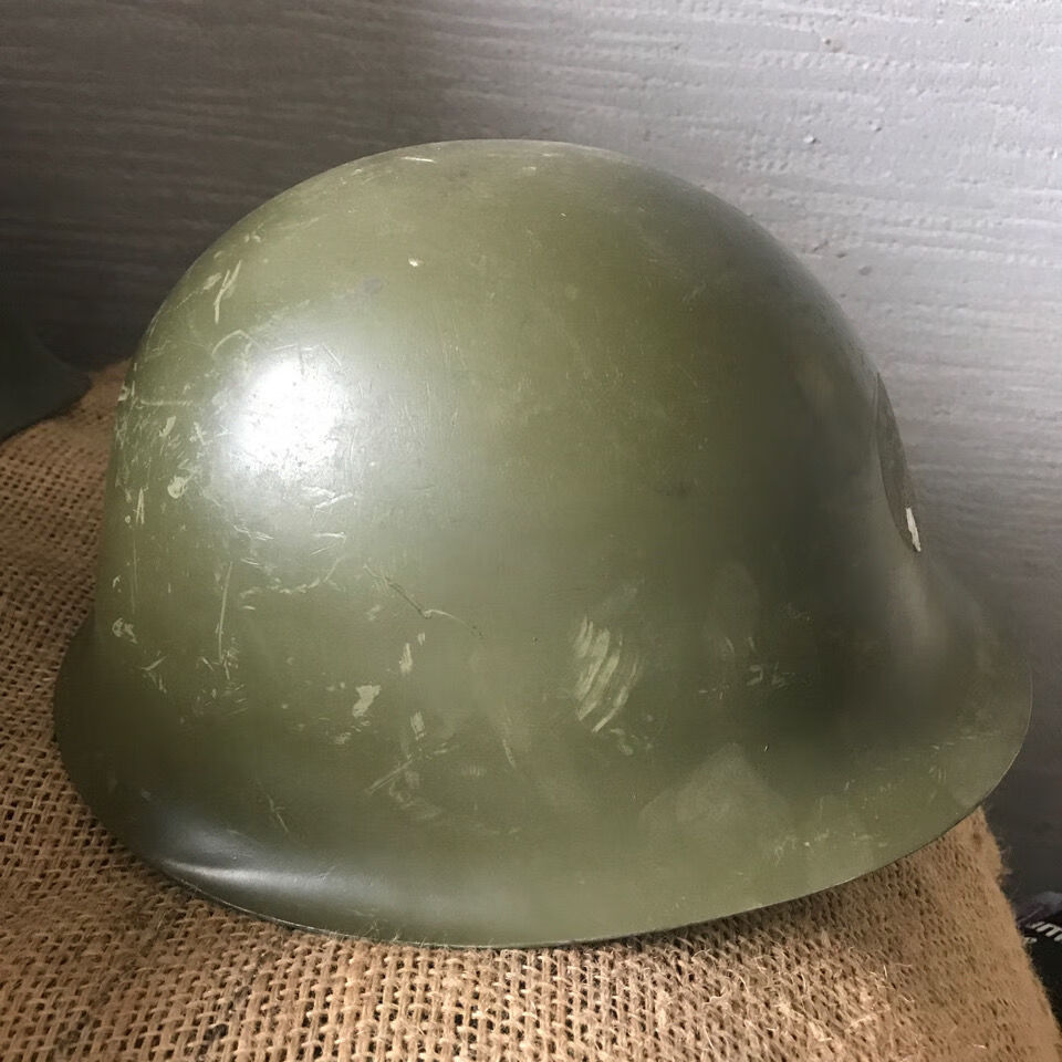 钢盔帽二战头盔二手gk80钢盔战术收藏全钢工地防护保护盔结实 有内衬