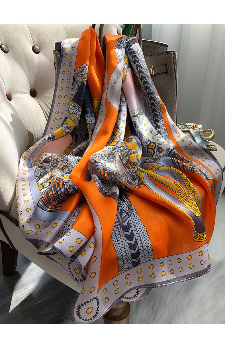 太湖雪丝巾太湖雪围巾送妈妈生日礼物真丝巾真丝桑蚕丝围巾长款春秋冬