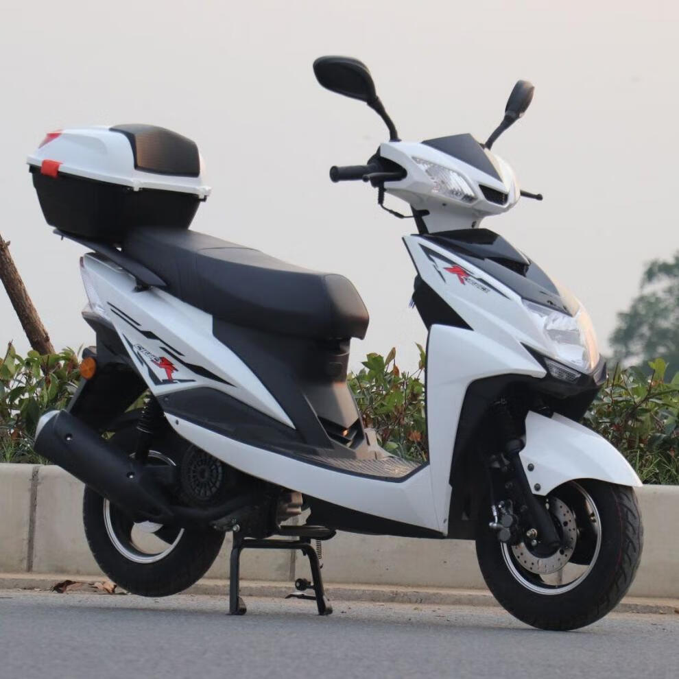 全新尚领国四电喷125c燃油踏板摩托车汽油车女装车外卖省油可上牌香芋