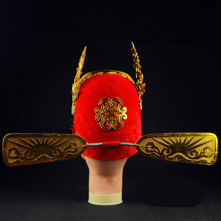 林中寻戏剧用品状元帽乌纱帽驸马帽县官帽古代结婚中式婚礼新郎官帽子