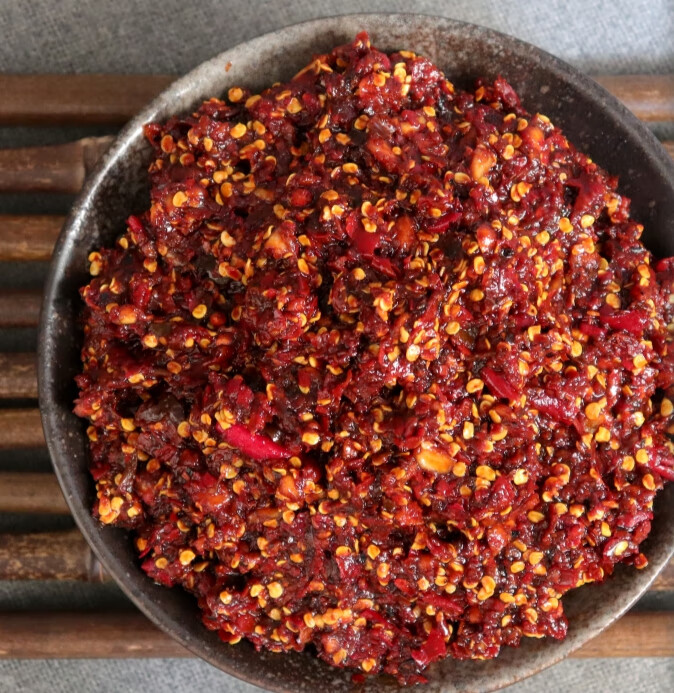 火烧辣子酱 400克装 云南德宏盈江火烧辣子蒜香酱爆辣子火辣魔鬼辣